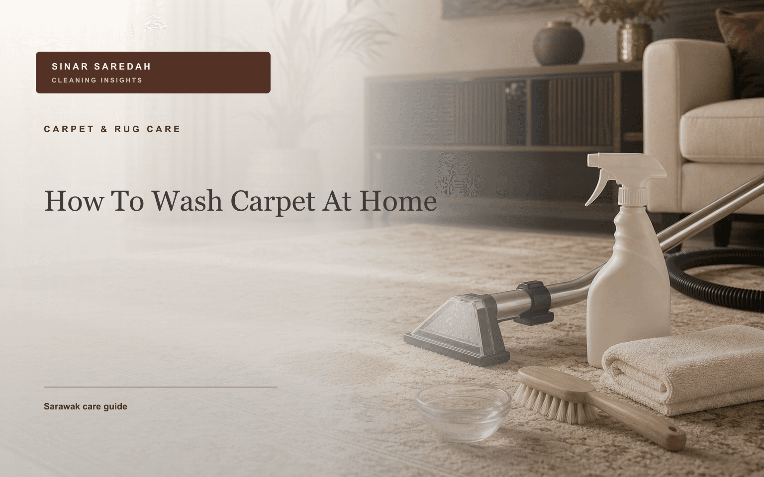 How To Wash Carpet At Home | Sinar Saredah