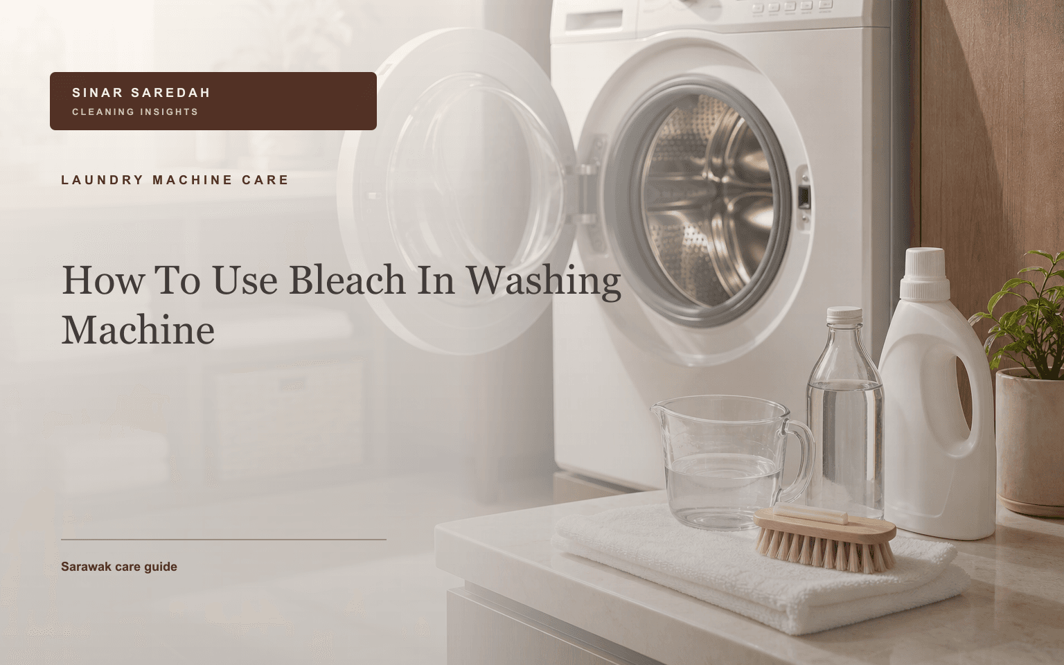 How To Use Bleach In Washing Machine | Sinar Saredah
