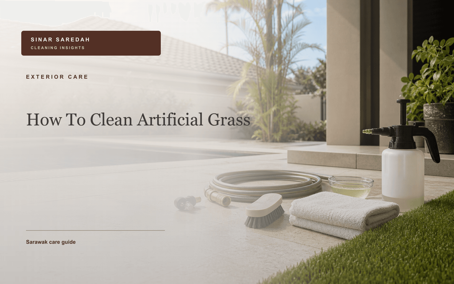 How To Clean Artificial Grass | Sinar Saredah