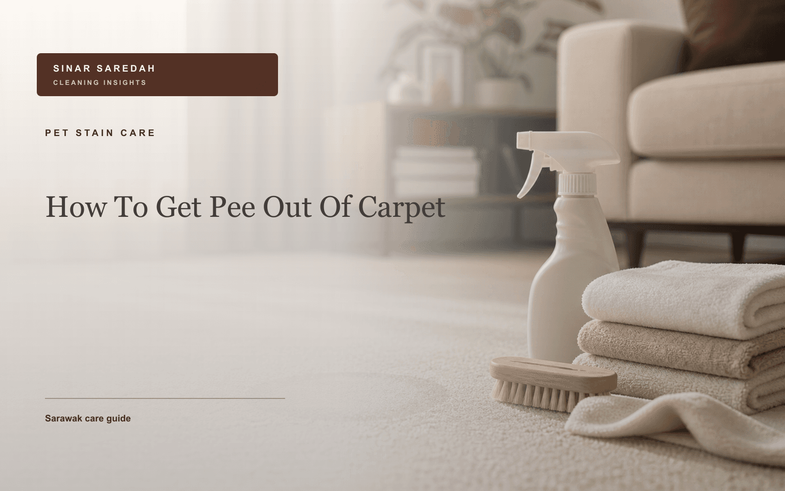 How to Get Pee Out of Carpet and Remove Odour