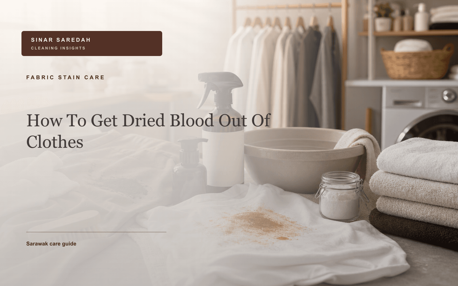 How To Get Dried Blood Out Of Clothes | Sinar Saredah