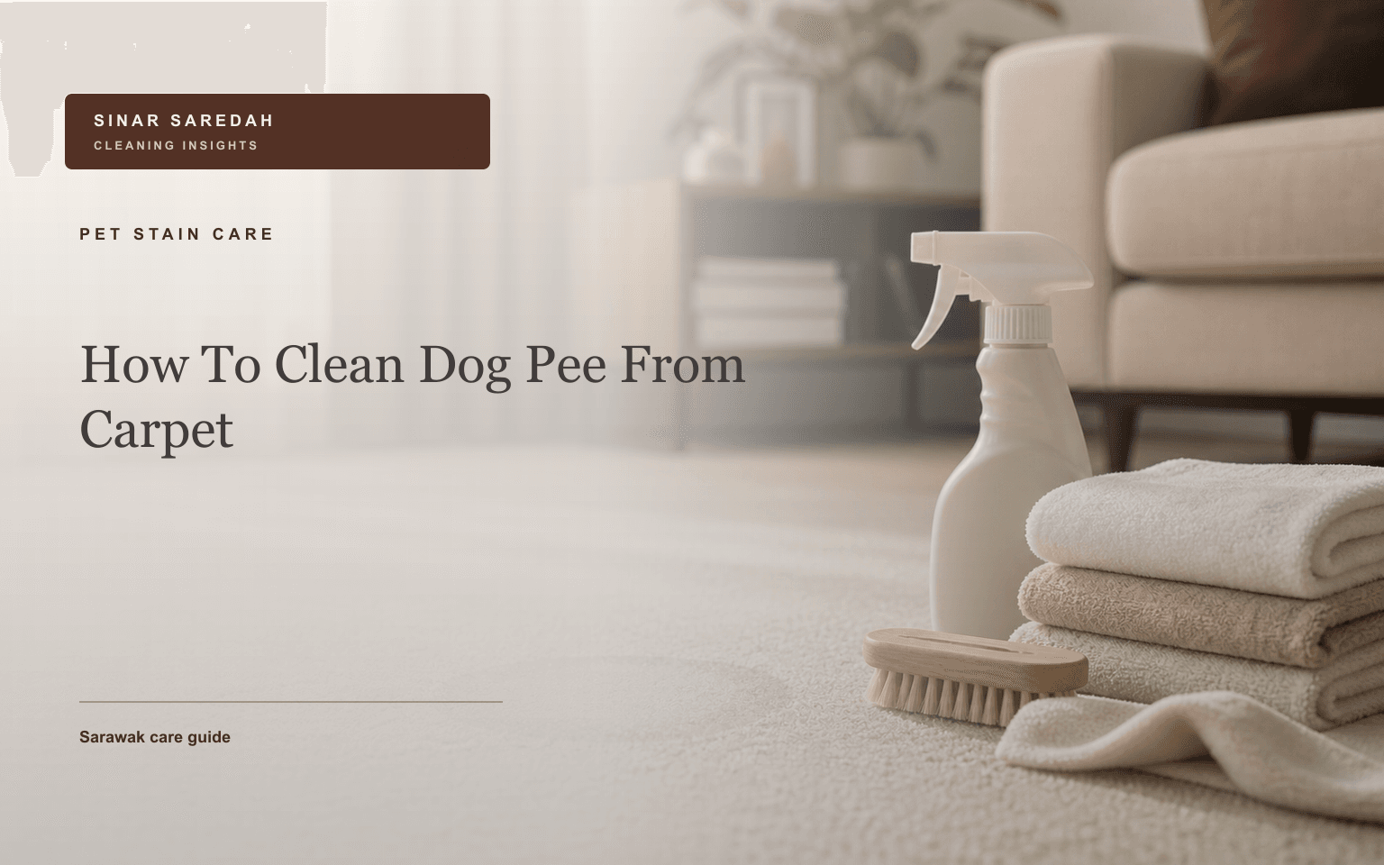 How to Clean Dog Pee from Carpet in Malaysia