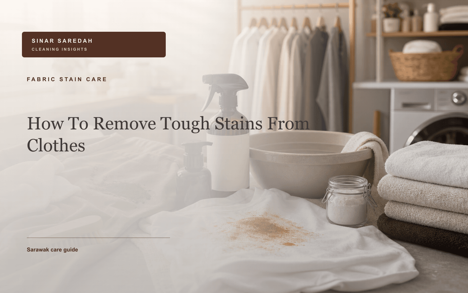 How to Remove Tough Stains from Clothes in Malaysia
