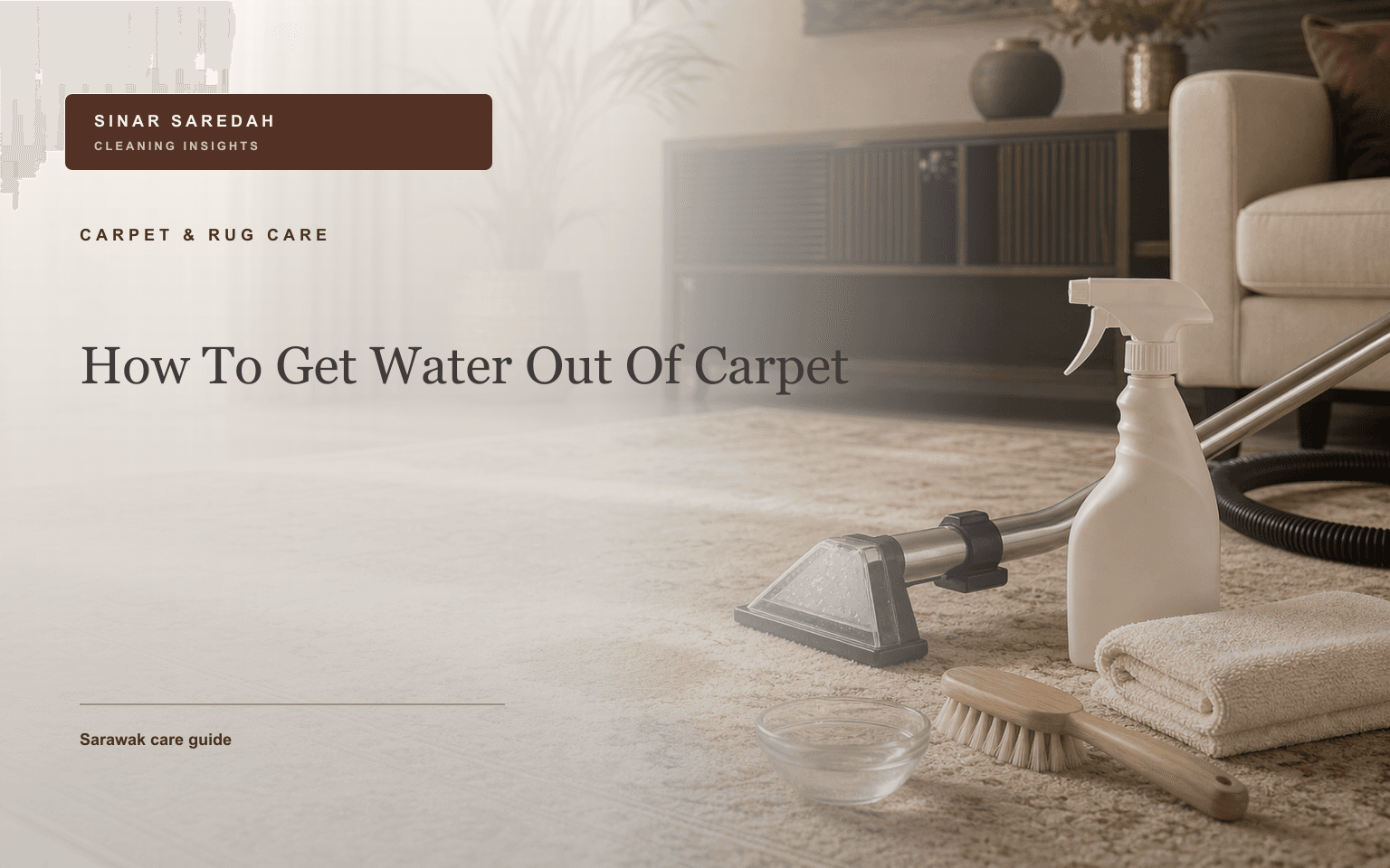 How To Get Water Out Of Carpet | Sinar Saredah