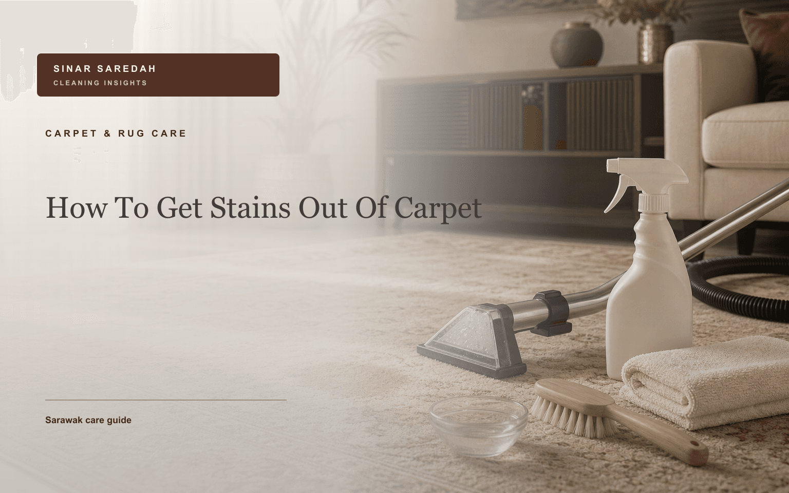 How To Get Stains Out Of Carpet | Sinar Saredah