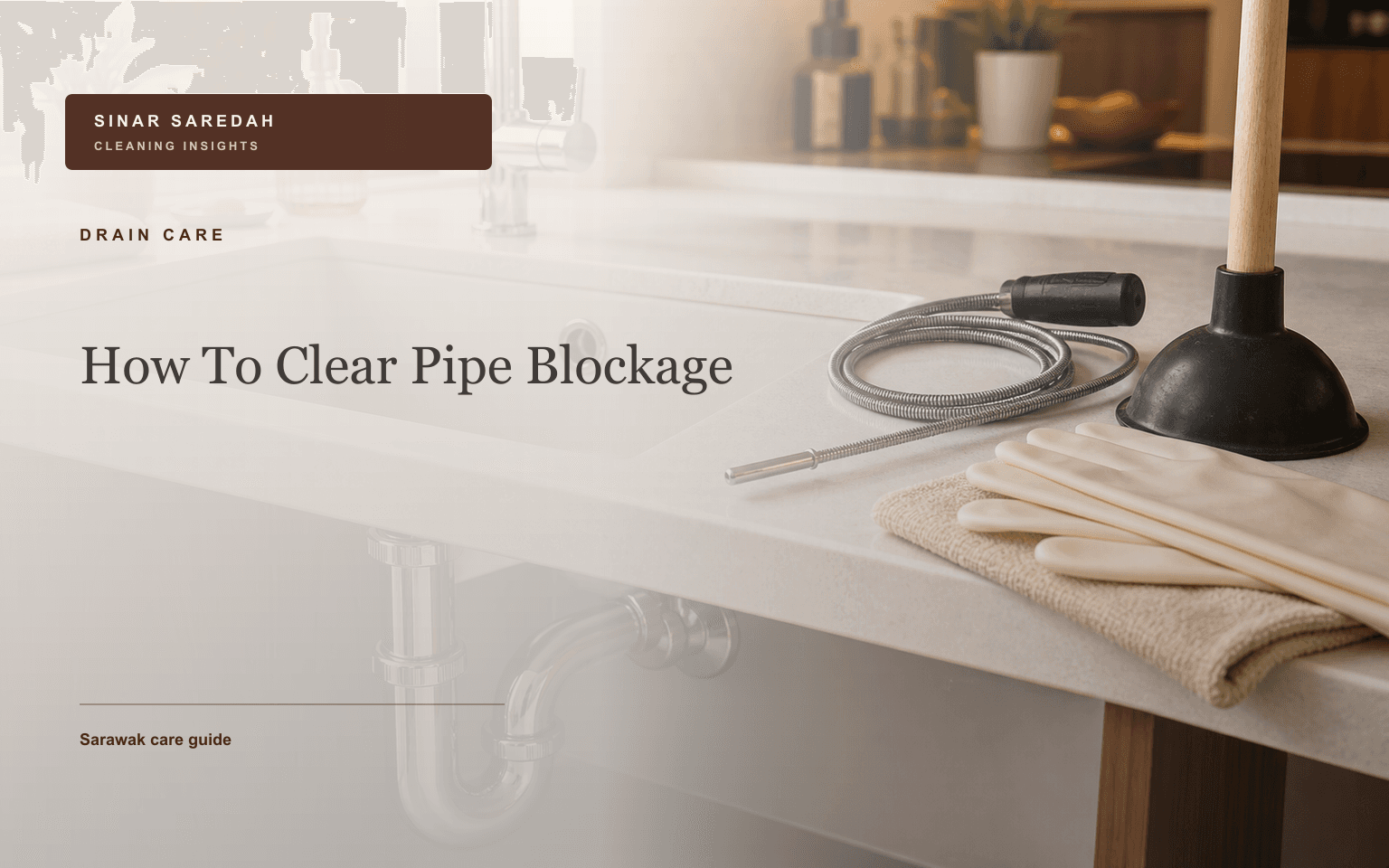 How To Clear Pipe Blockage | Sinar Saredah