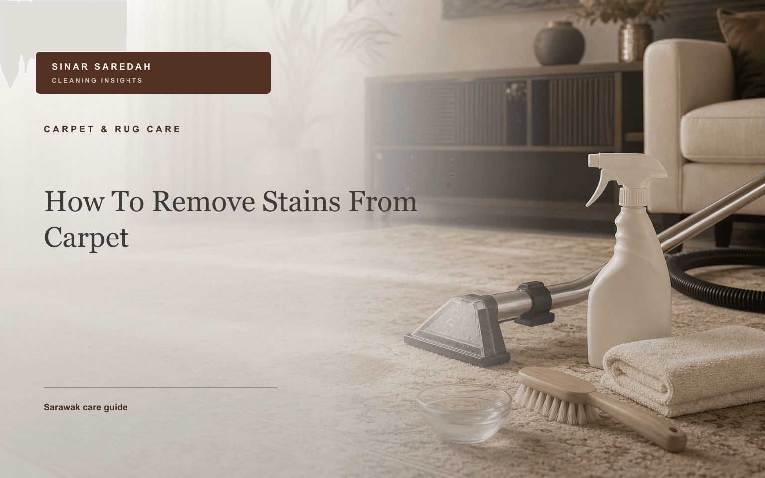 How To Remove Stains From Carpet | Sinar Saredah