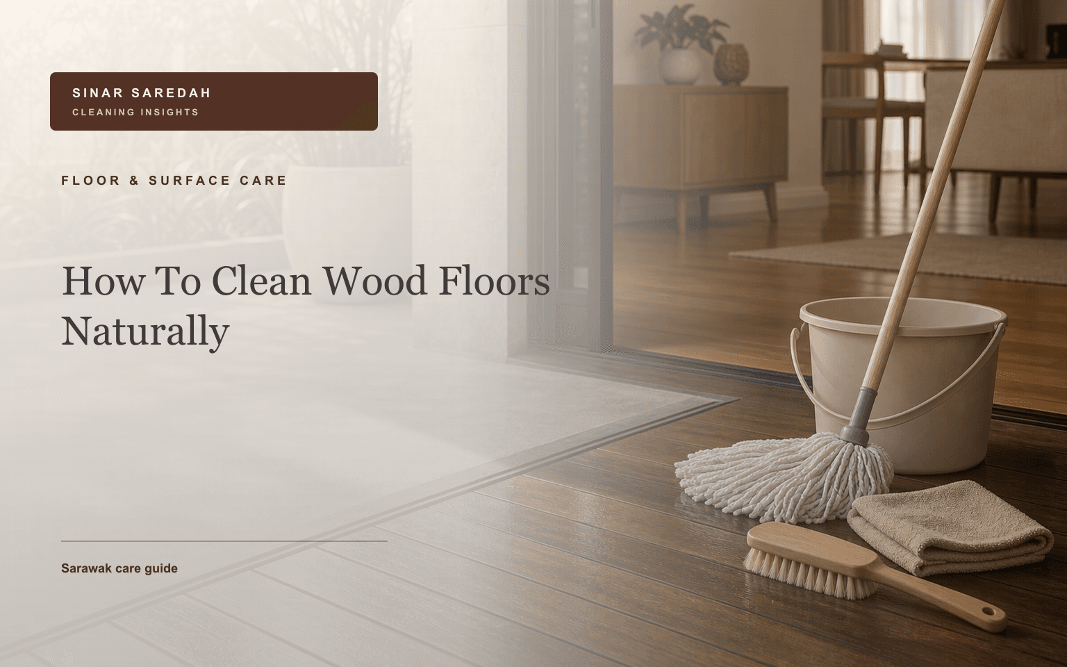 How To Clean Wood Floors Naturally | Sinar Saredah