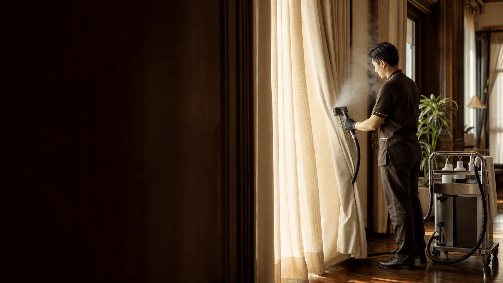 Curtain cleaning service