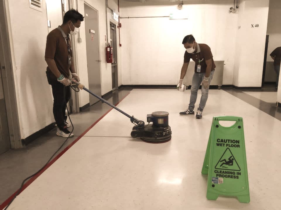 Cleaning project at Shell Miri HQ